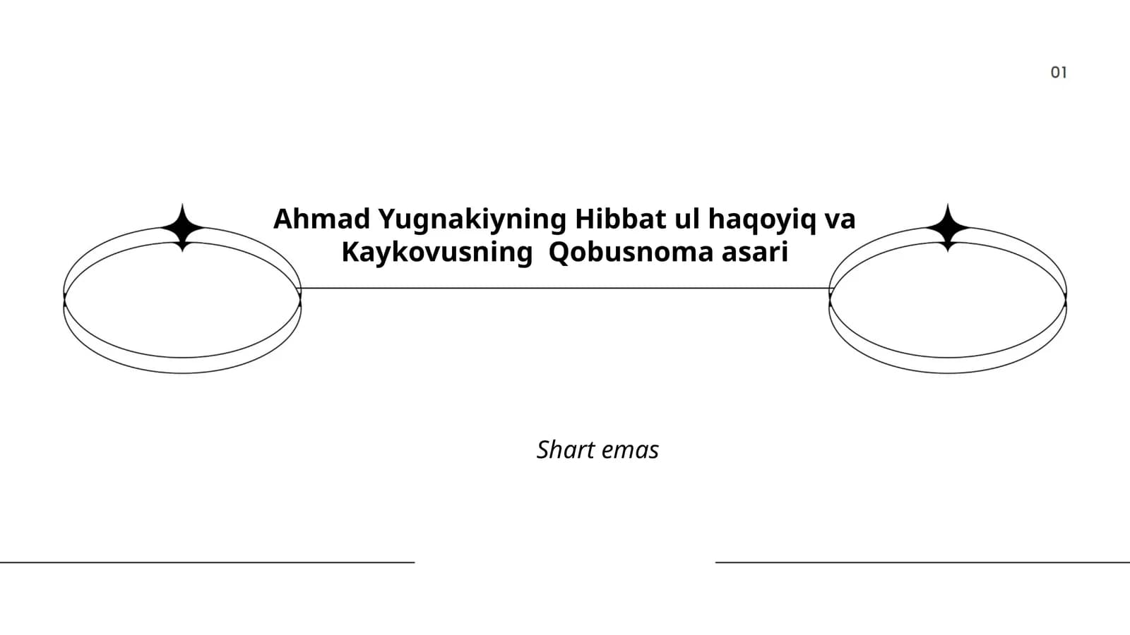 Ahmad Yugnakiyning Hibbat ul haqoyiq va Kaykovusning Qobusnoma asari