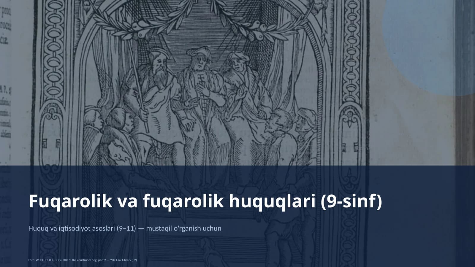 Fuqarolik va fuqarolik huquqlari (9-sinf)