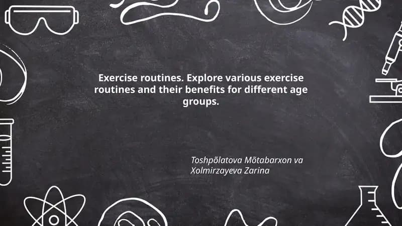 Exercise routines