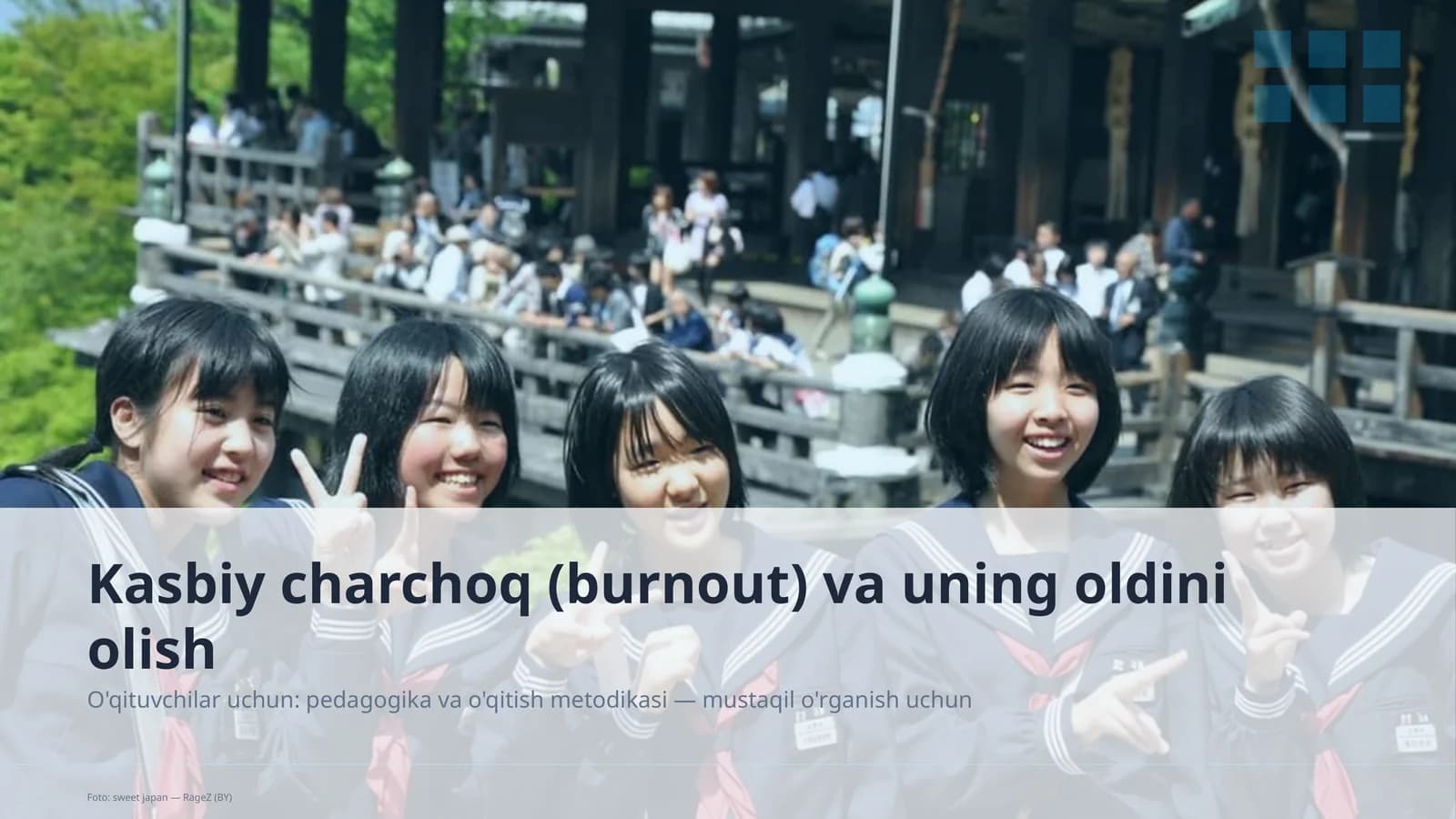 Kasbiy charchoq (burnout) va uning oldini olish
