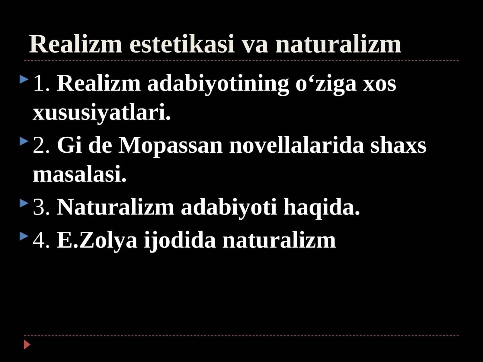 Realizm estetikasi va naturalizm