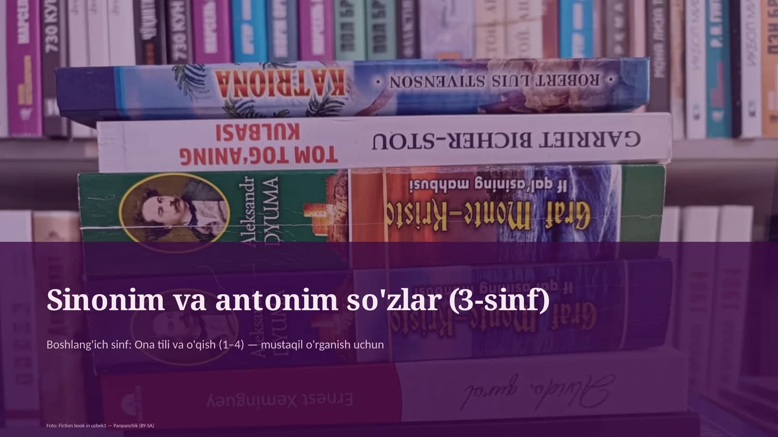 Sinonim va antonim so'zlar (3-sinf)