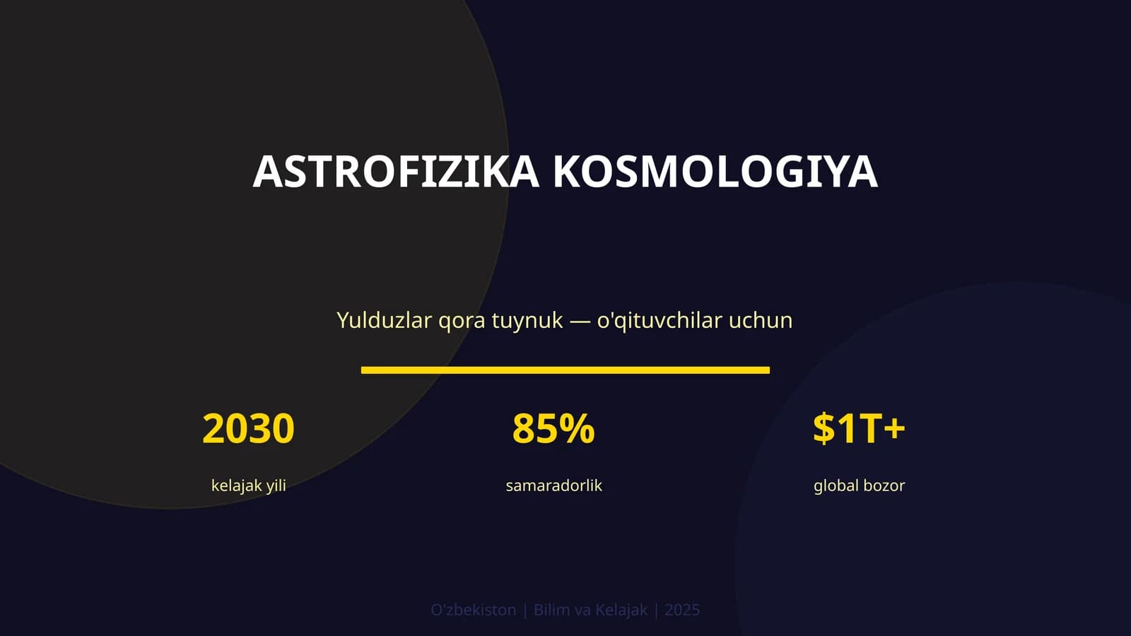 ASTROFIZIKA KOSMOLOGIYA