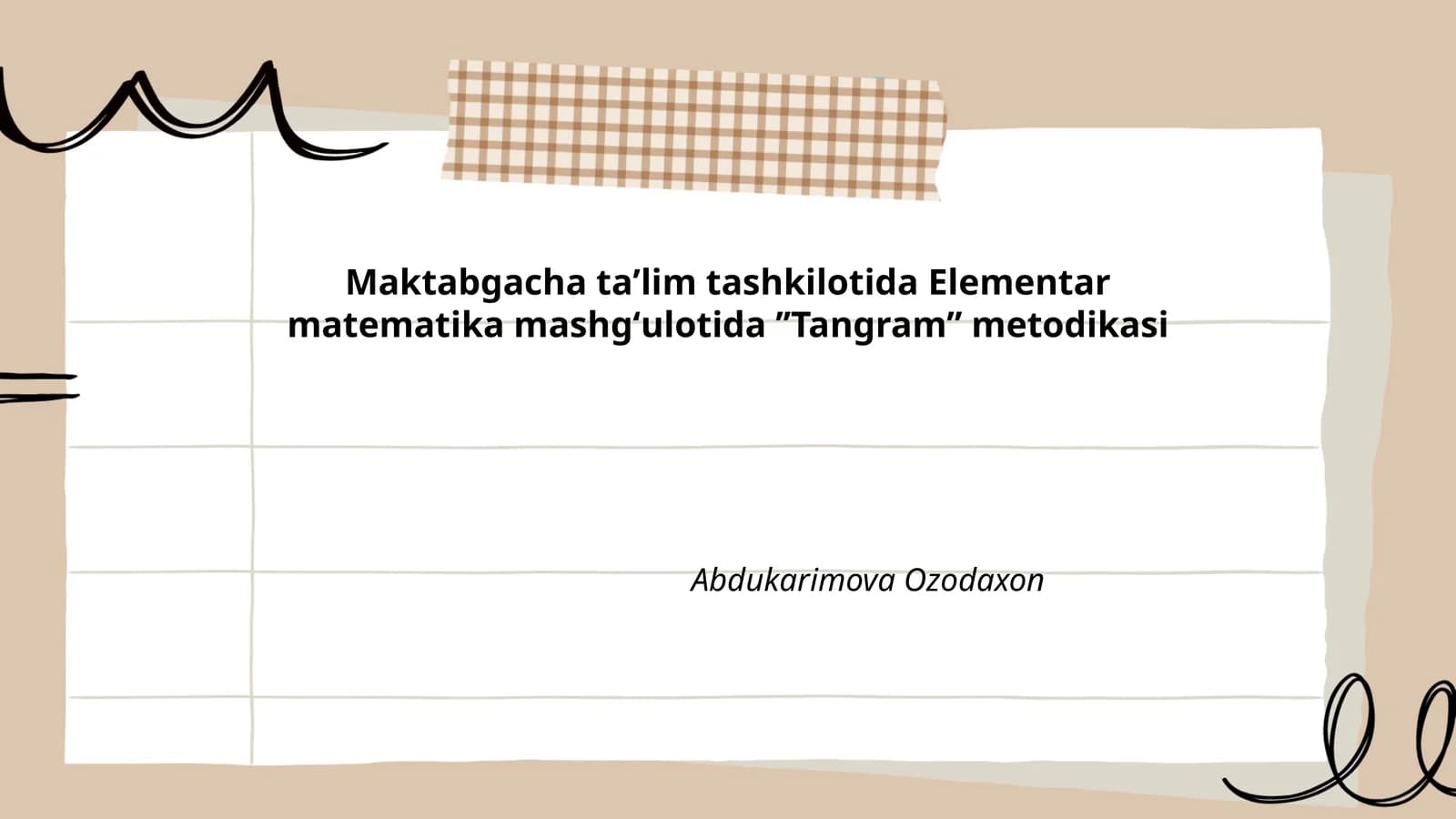 Tangramning tarixi