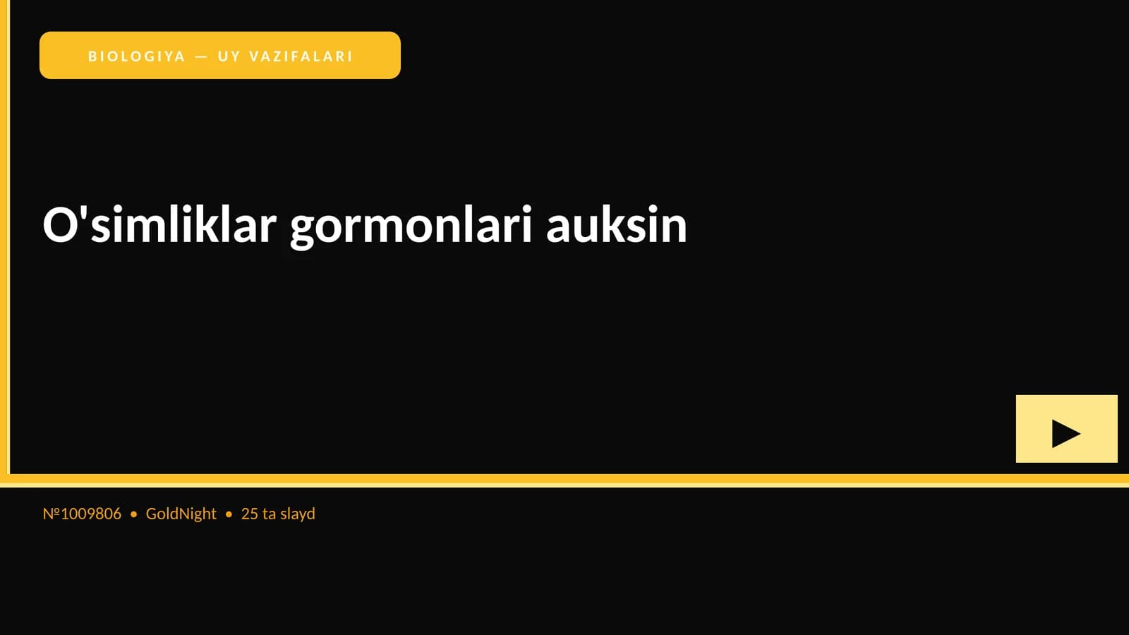 O'simliklar gormonlari auksin