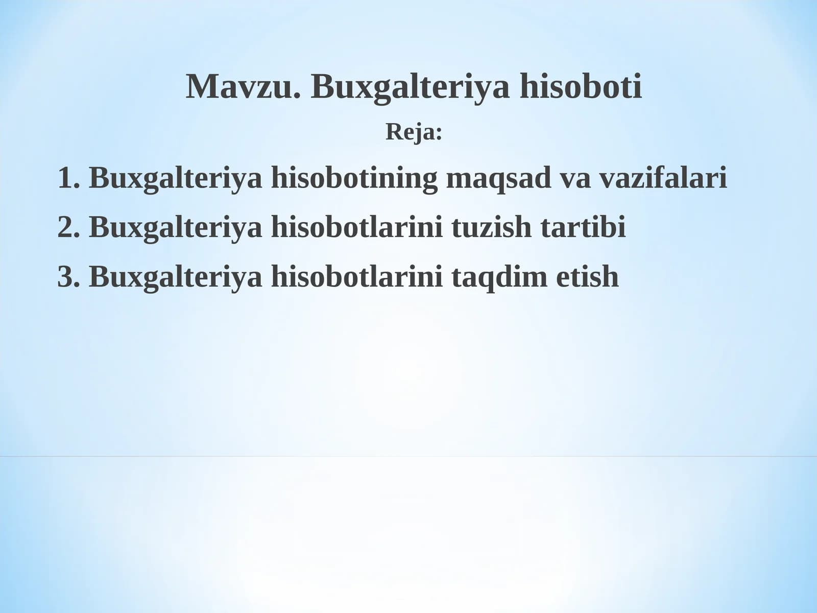 Buxgalteriya hisoboti