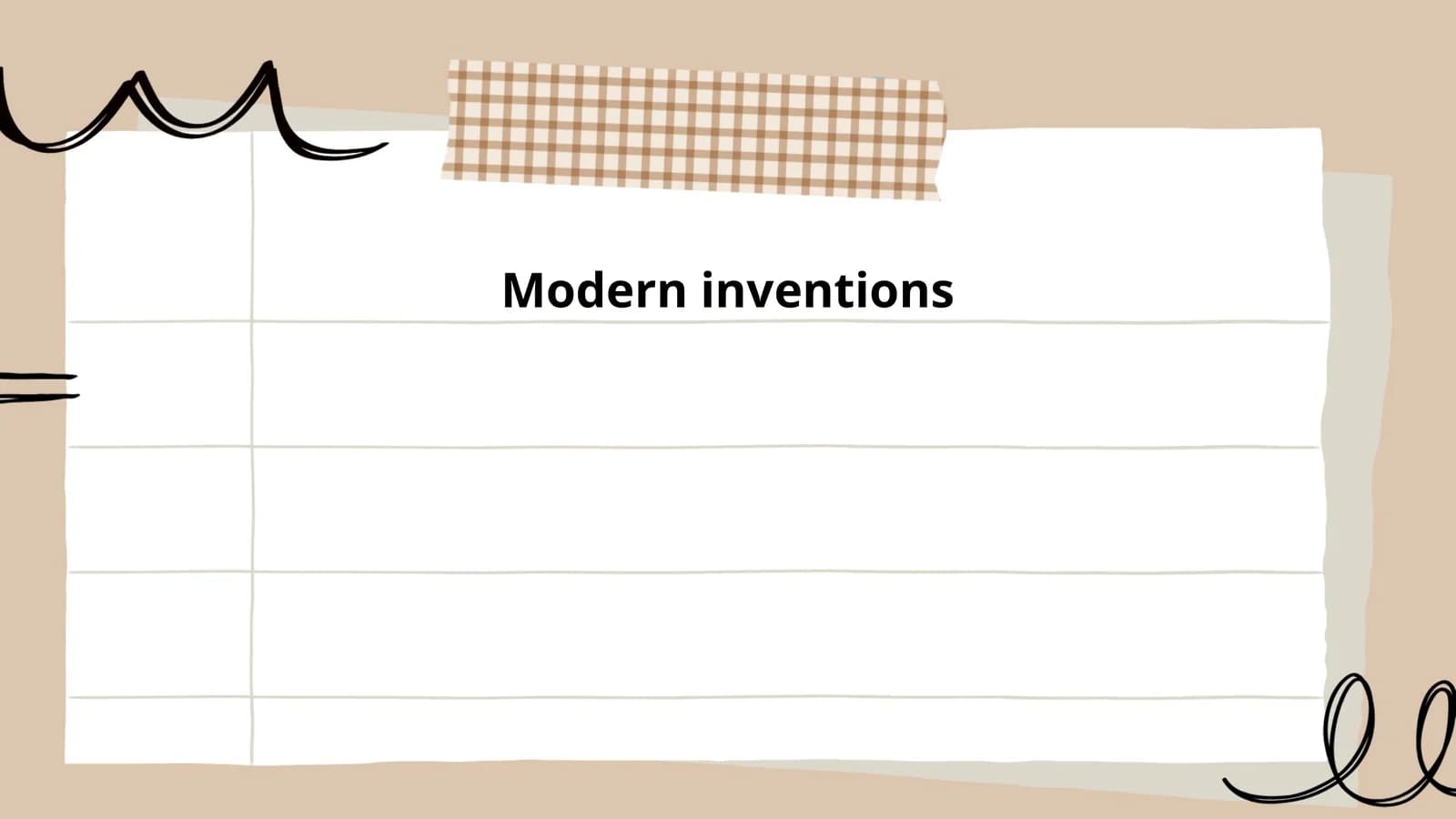 Modern inventions