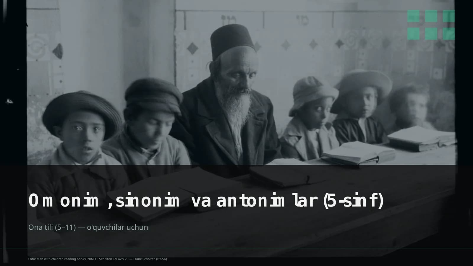 Omonim, sinonim va antonimlar (5-sinf)