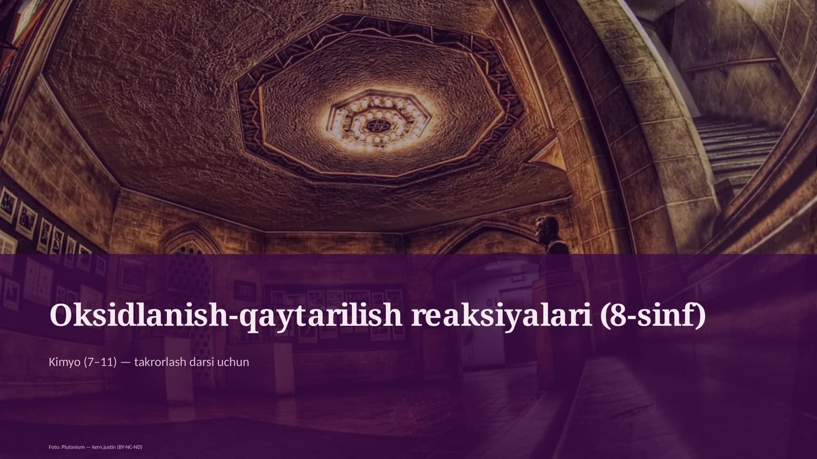 Oksidlanish-qaytarilish reaksiyalari (8-sinf)