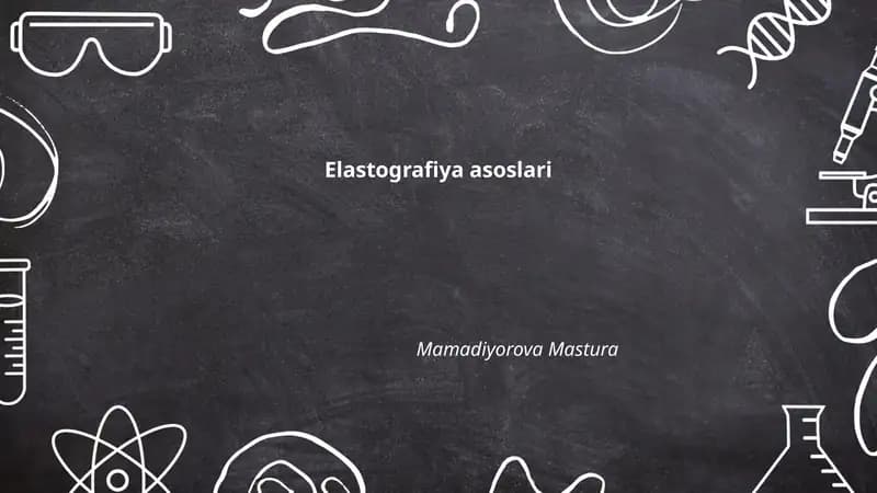 Elastografiya asoslari