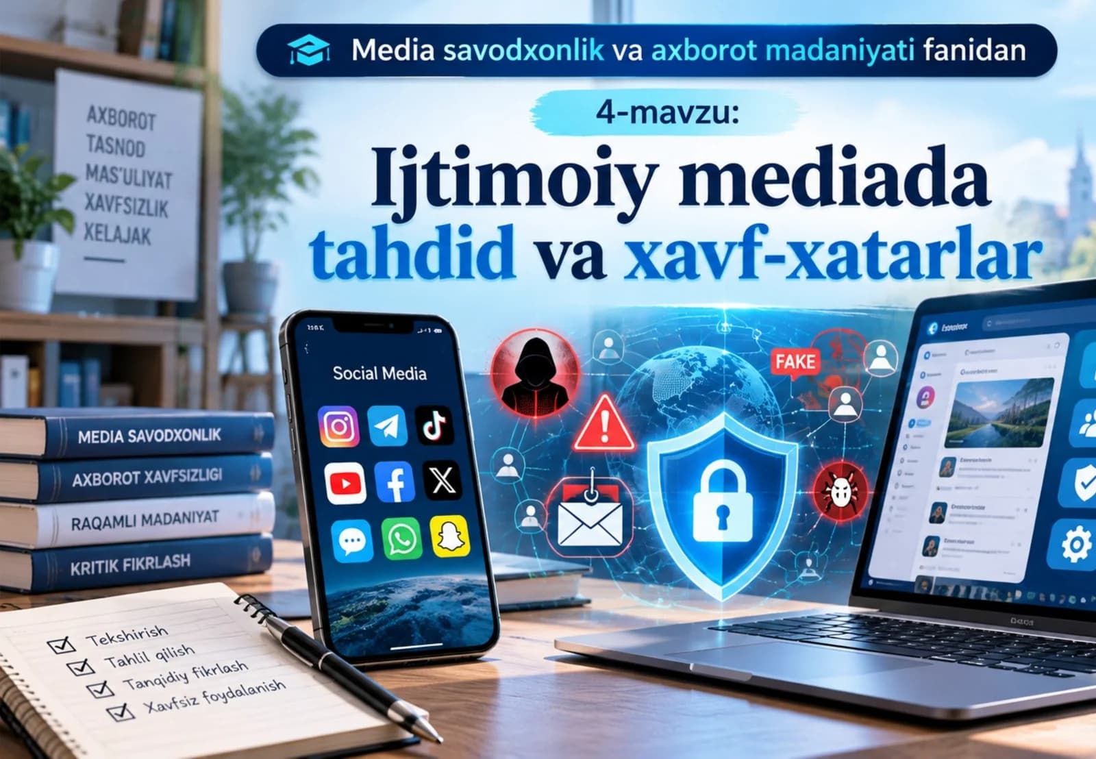 Ijtimoiy mediada tahdid va xavf-xatarlar