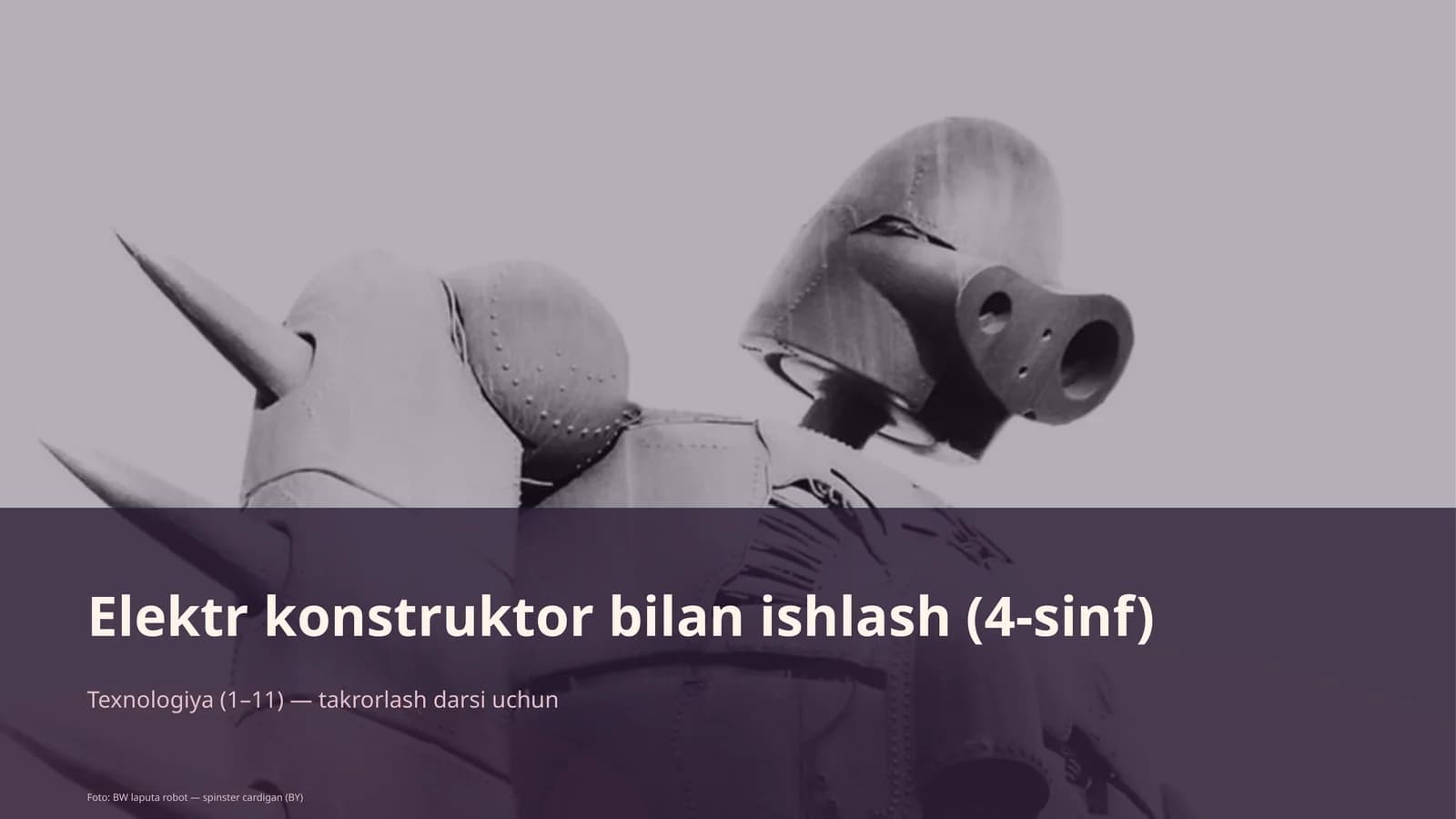 Elektr konstruktor bilan ishlash (4-sinf)