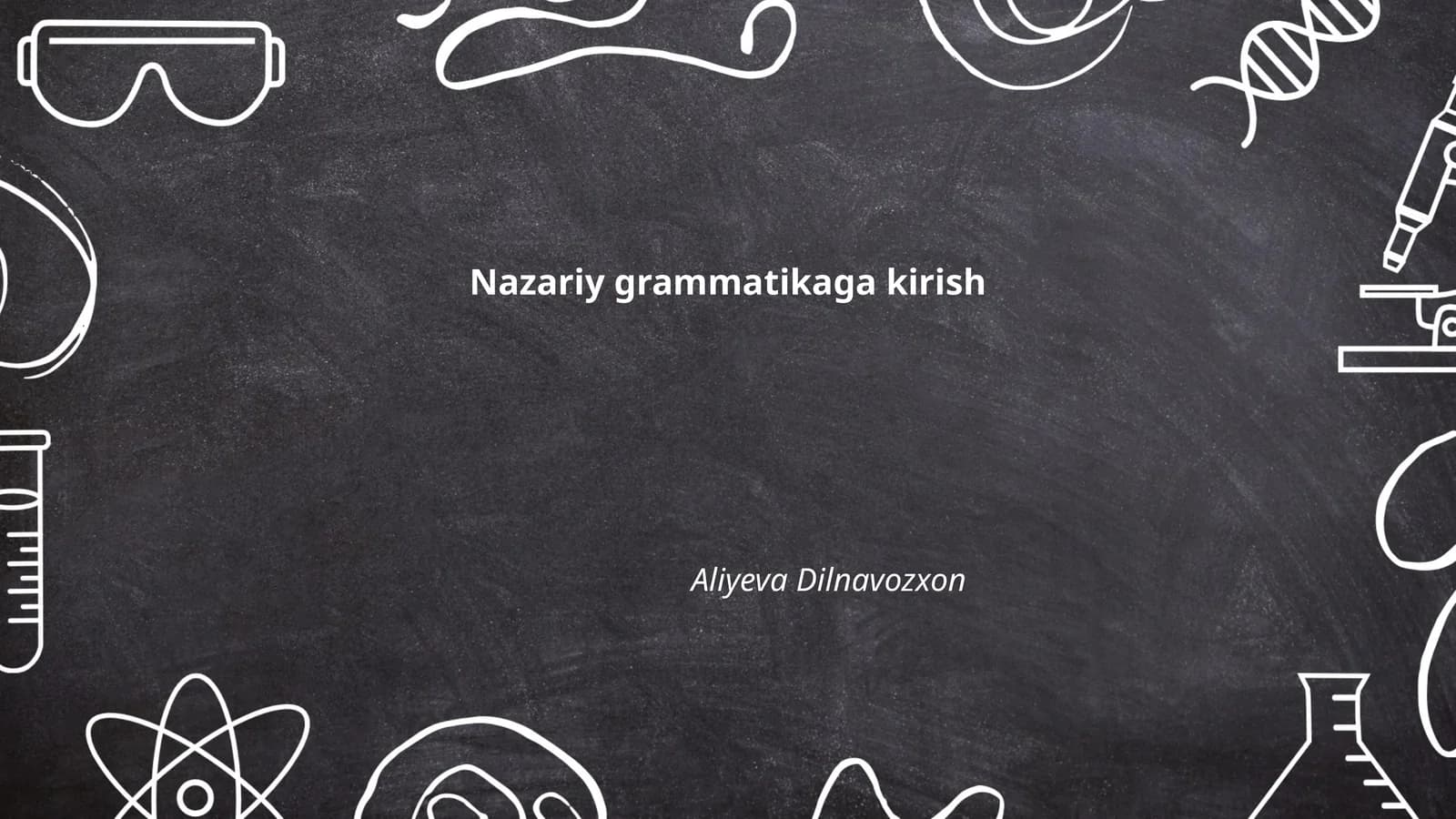 Nazariy grammatikaga kirish