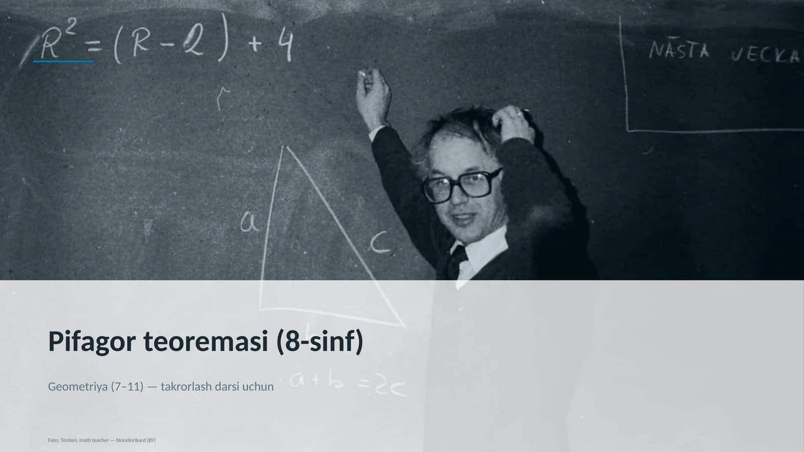 Pifagor teoremasi (8-sinf)