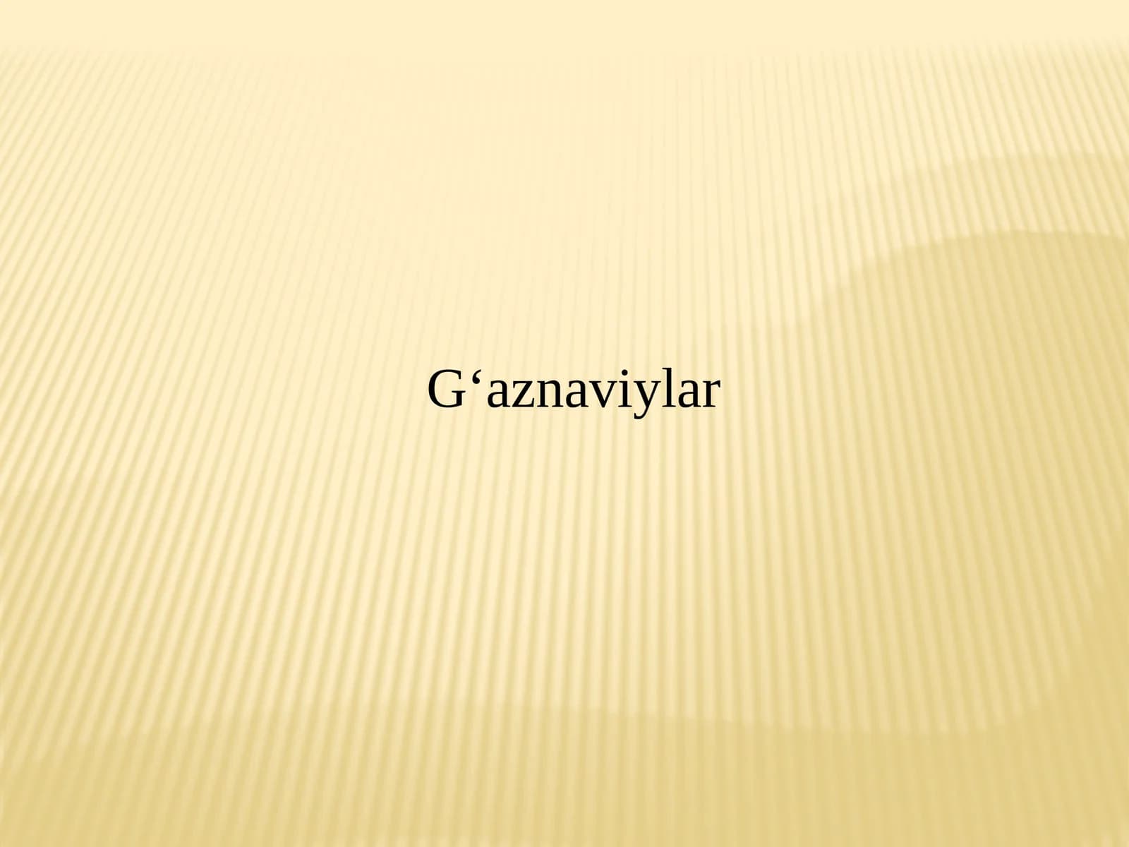 G‘aznaviylar