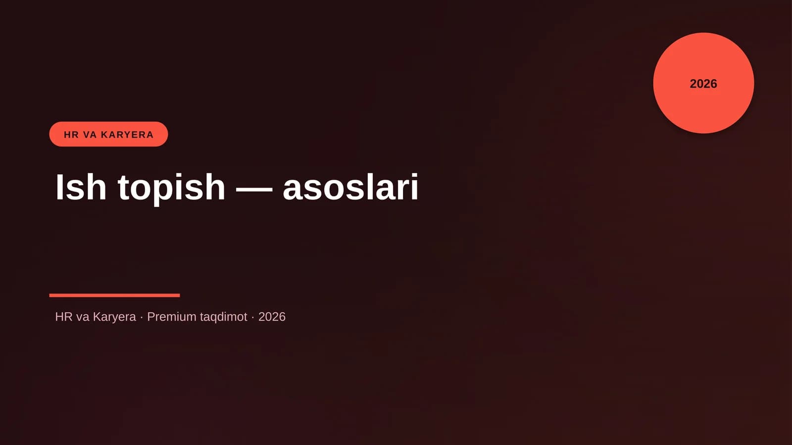 Ish topish — asoslari