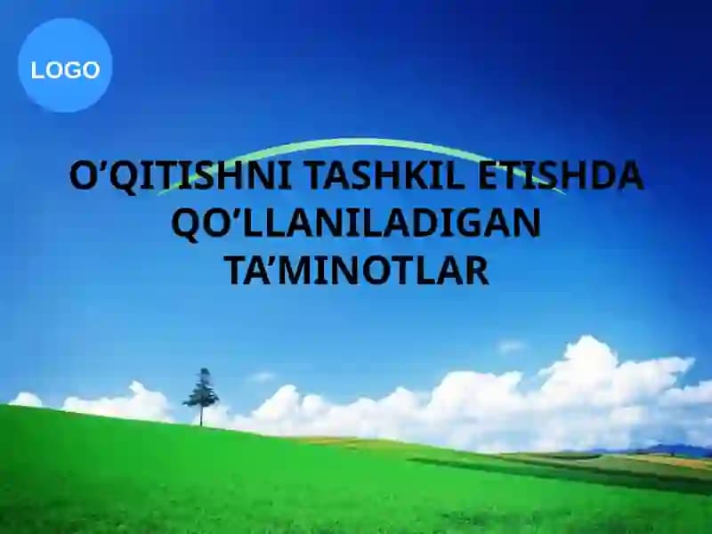 O’QITISHNI TASHKIL ETISHDA QO’LLANILADIGAN TA’MINOTLAR