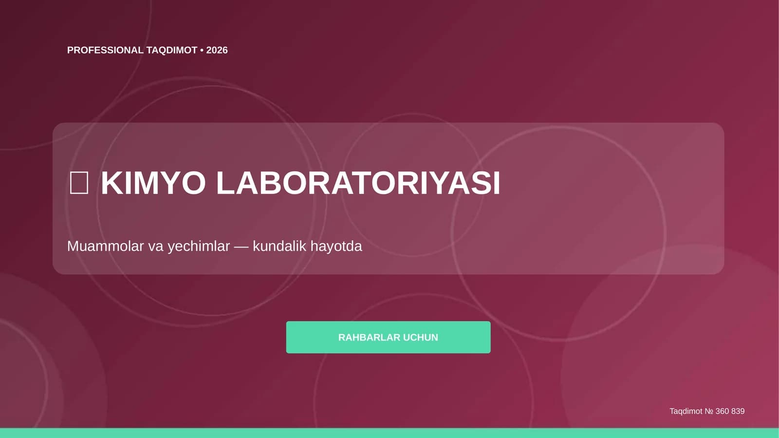 KIMYO LABORATORIYASI