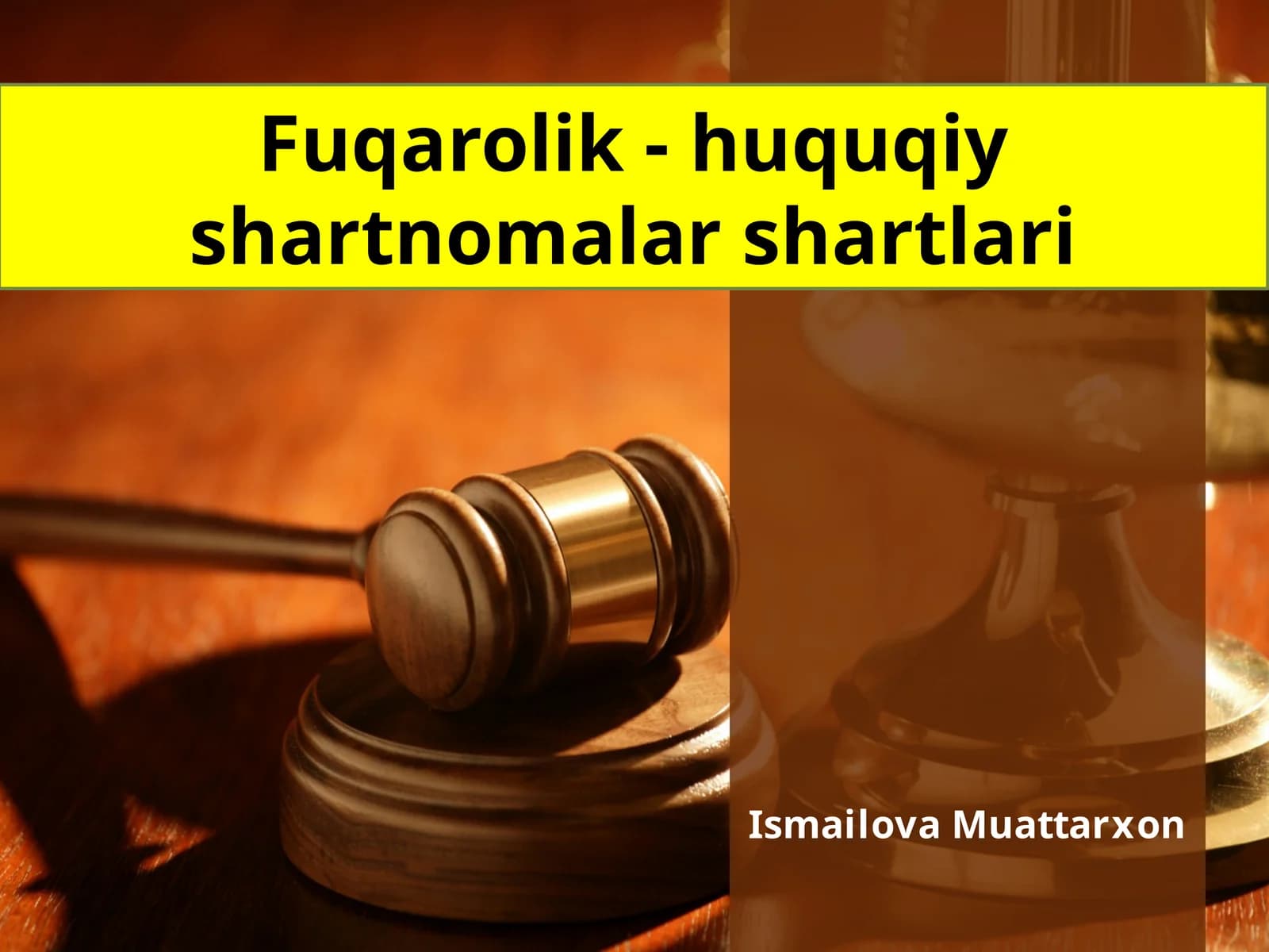 Fuqarolik - huquqiy shartnomalar shartlari