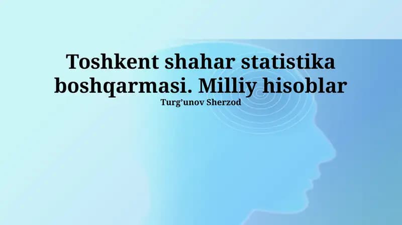 Milliy hisoblar