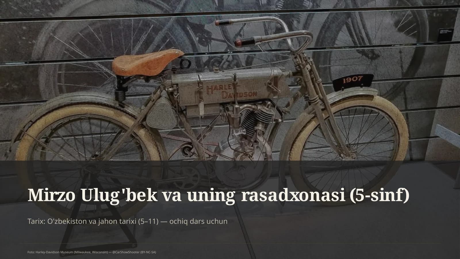 Mirzo Ulug'bek va uning rasadxonasi (5-sinf)