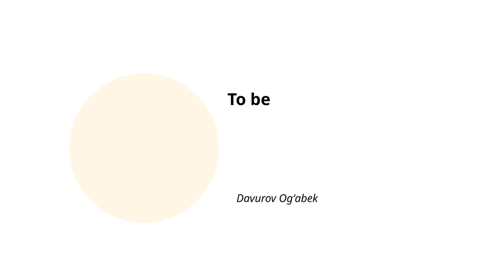 To be or not to be: An existential question
