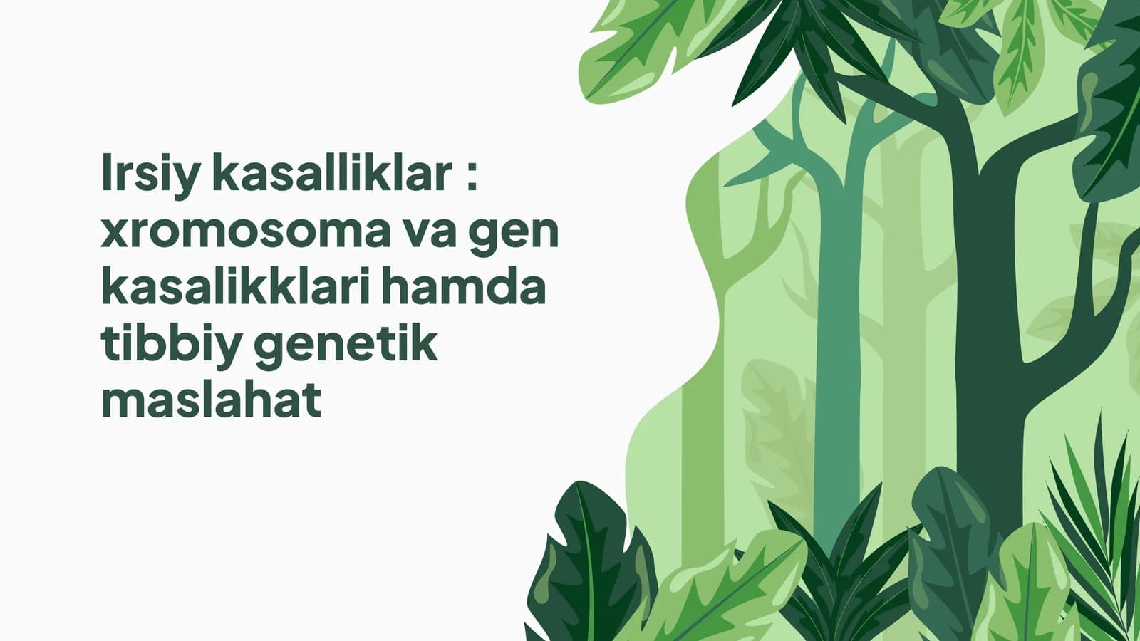 Biologiya fanidan taqdimot