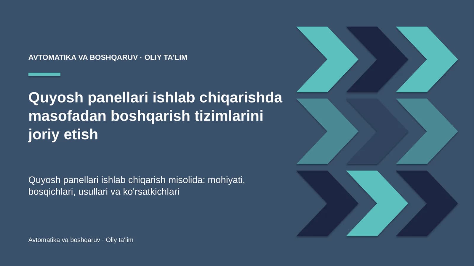 quyosh panellari ishlab chiqarishda masofadan boshqarish tizimlarini joriy etish 4708