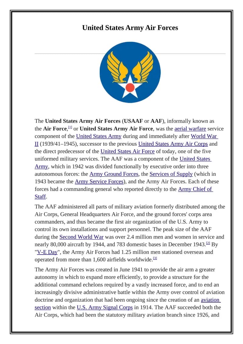 United States Army Air Forces