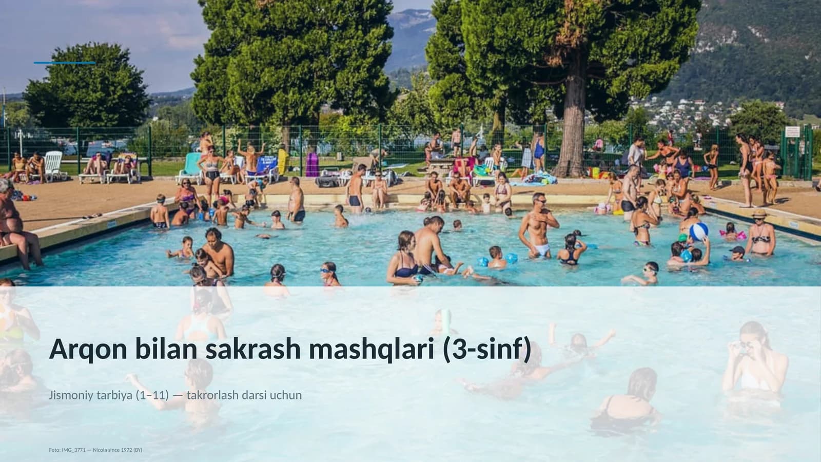 Arqon bilan sakrash mashqlari (3-sinf)