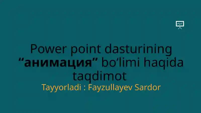 PowerPoint Animatsiyasi