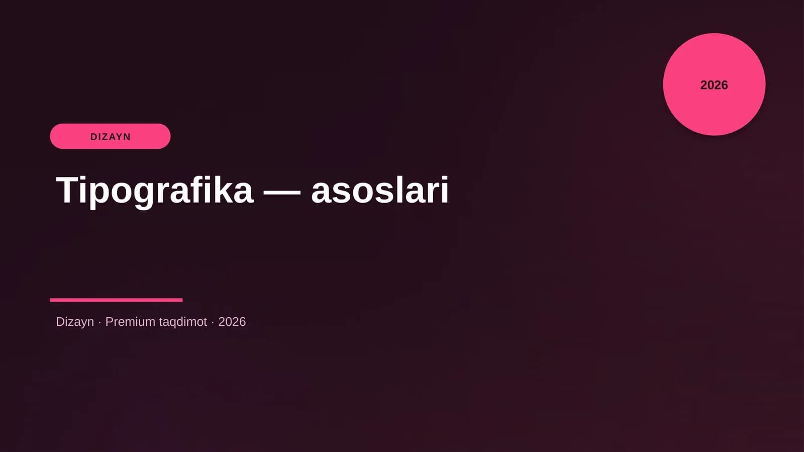 Tipografika — asoslari