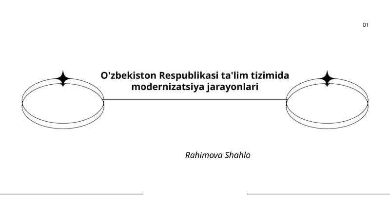 O'zbekiston Respublikasi ta'lim tizimida modernizatsiya jarayonlari