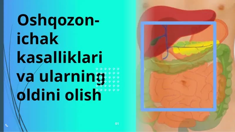 Oshqozon-ichakkasalliklarivaularningoldiniolish