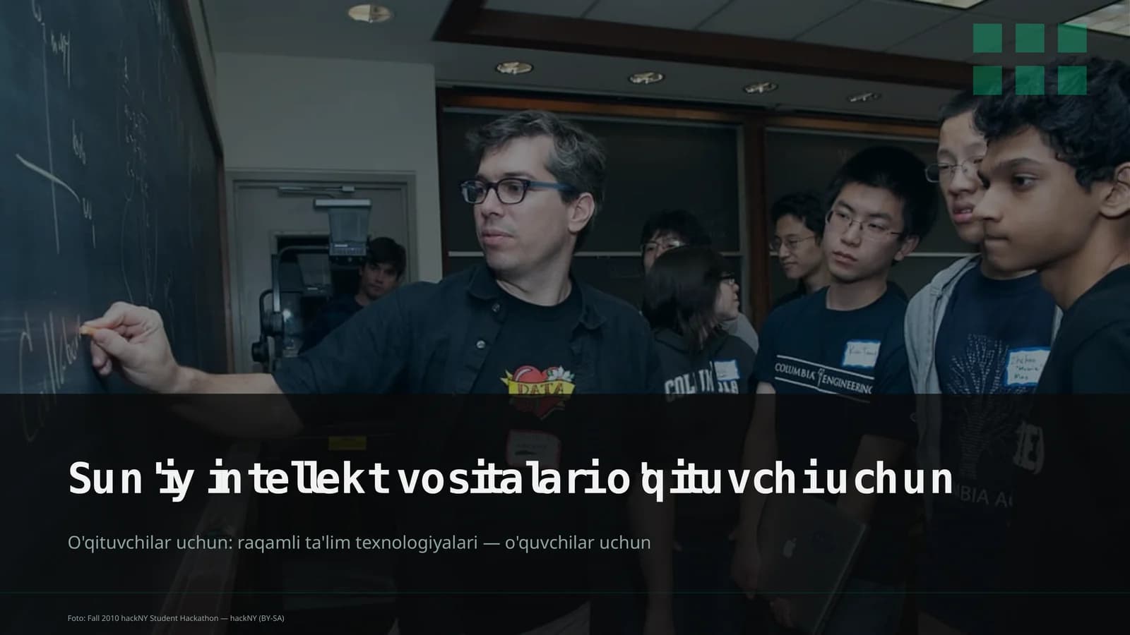 Sun'iy intellekt vositalari o'qituvchi uchun