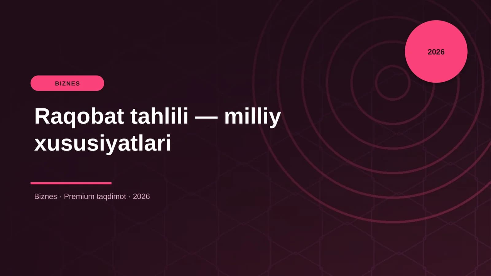 Raqobat tahlili — milliy xususiyatlari