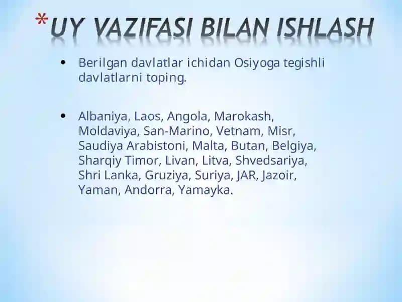 Davlatlar