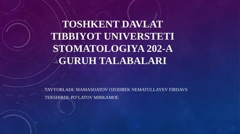 eshituv analizatorlari anatomiyasi