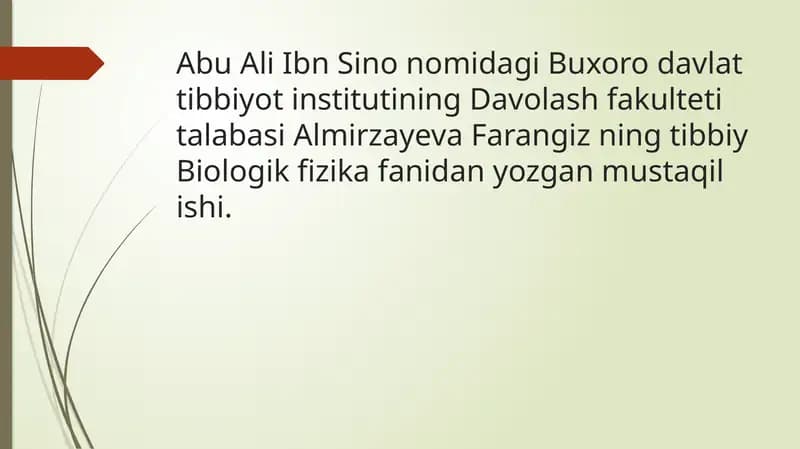 tajriba natijasida tahlil