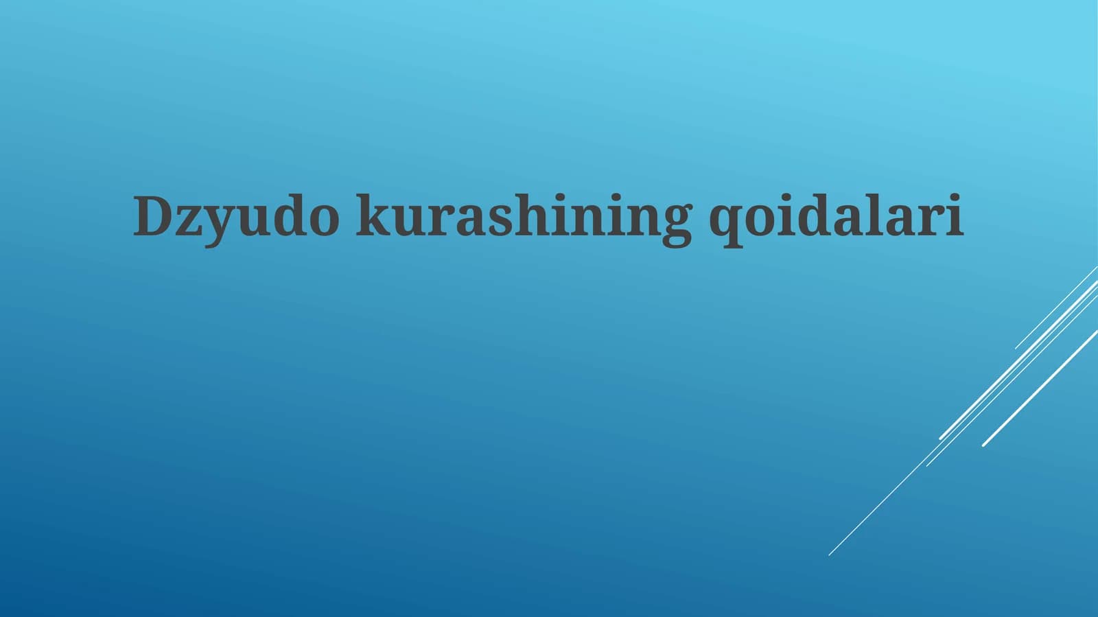 Dzyudokurashiningqoidalari