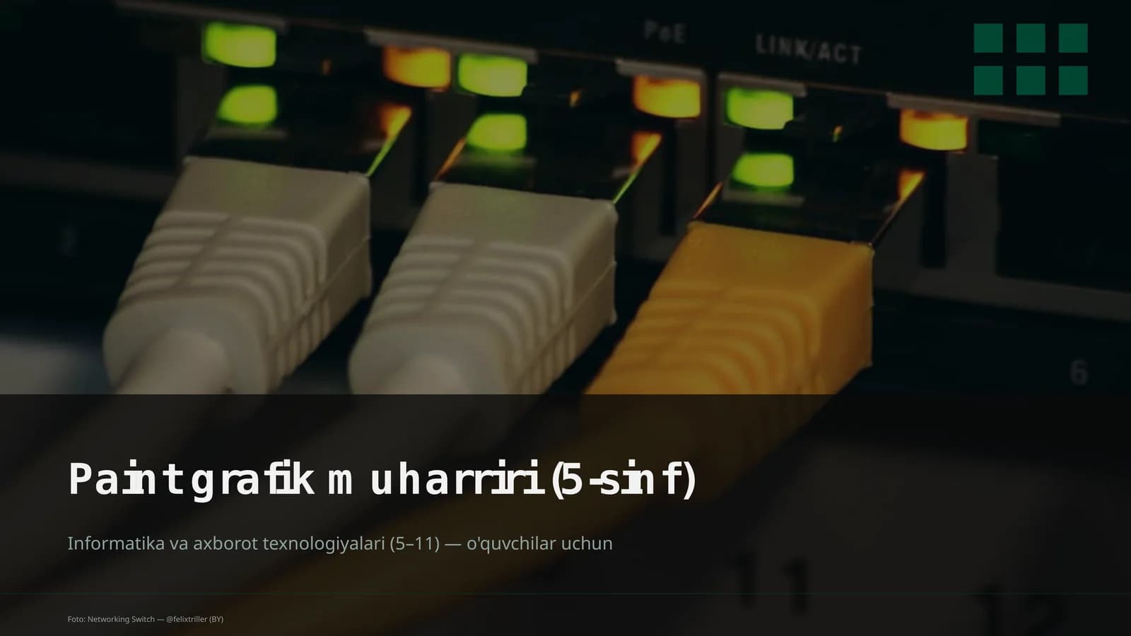 Paint grafik muharriri (5-sinf)