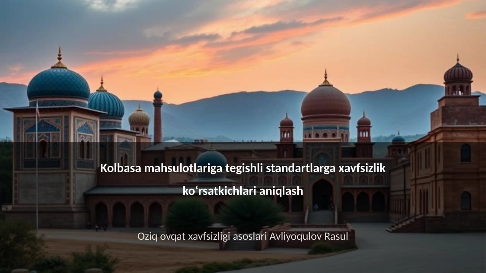 Kolbasa mahsulotlari va ularning turlari