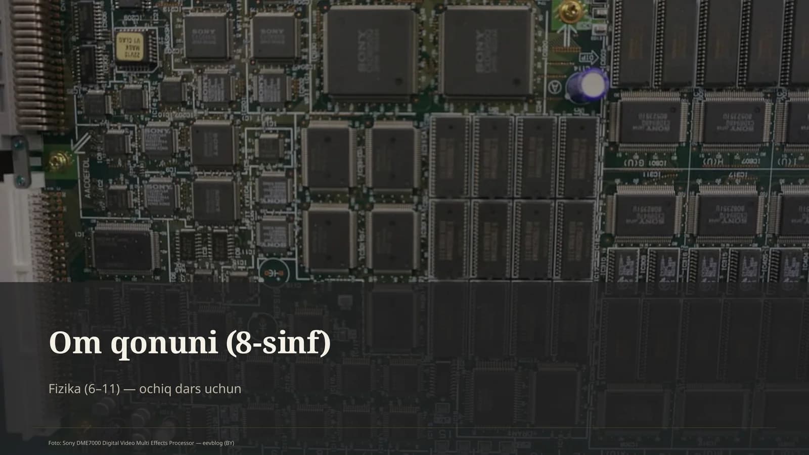 Om qonuni (8-sinf)