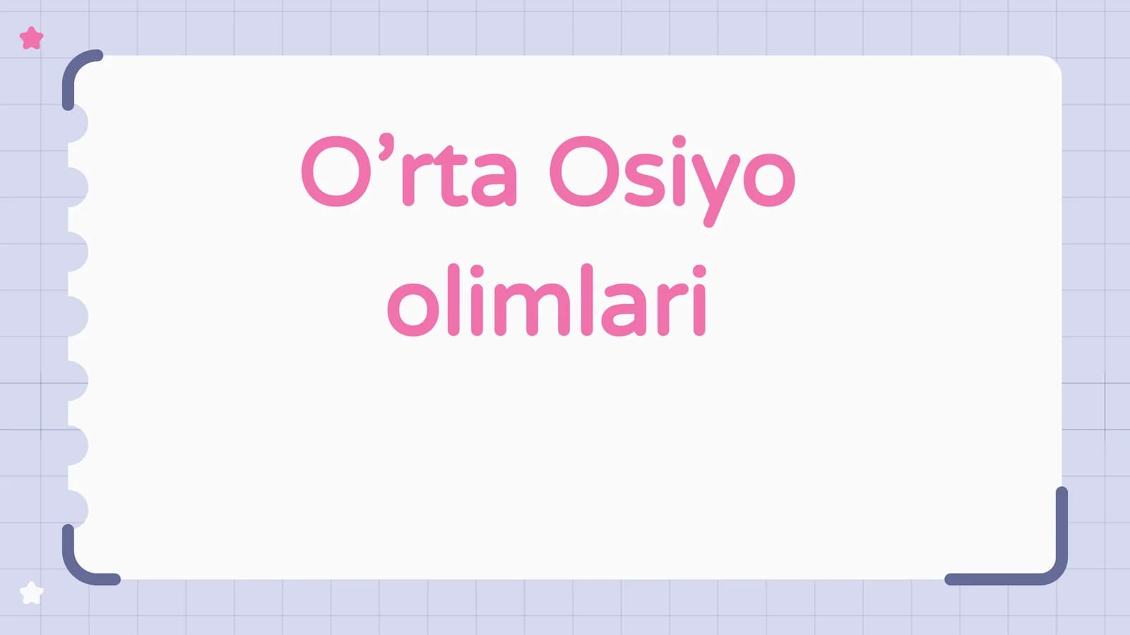 O’rta Osiyo olimlari