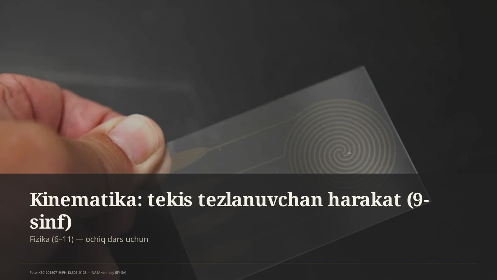 Fizika (6–11) — ochiq dars uchun