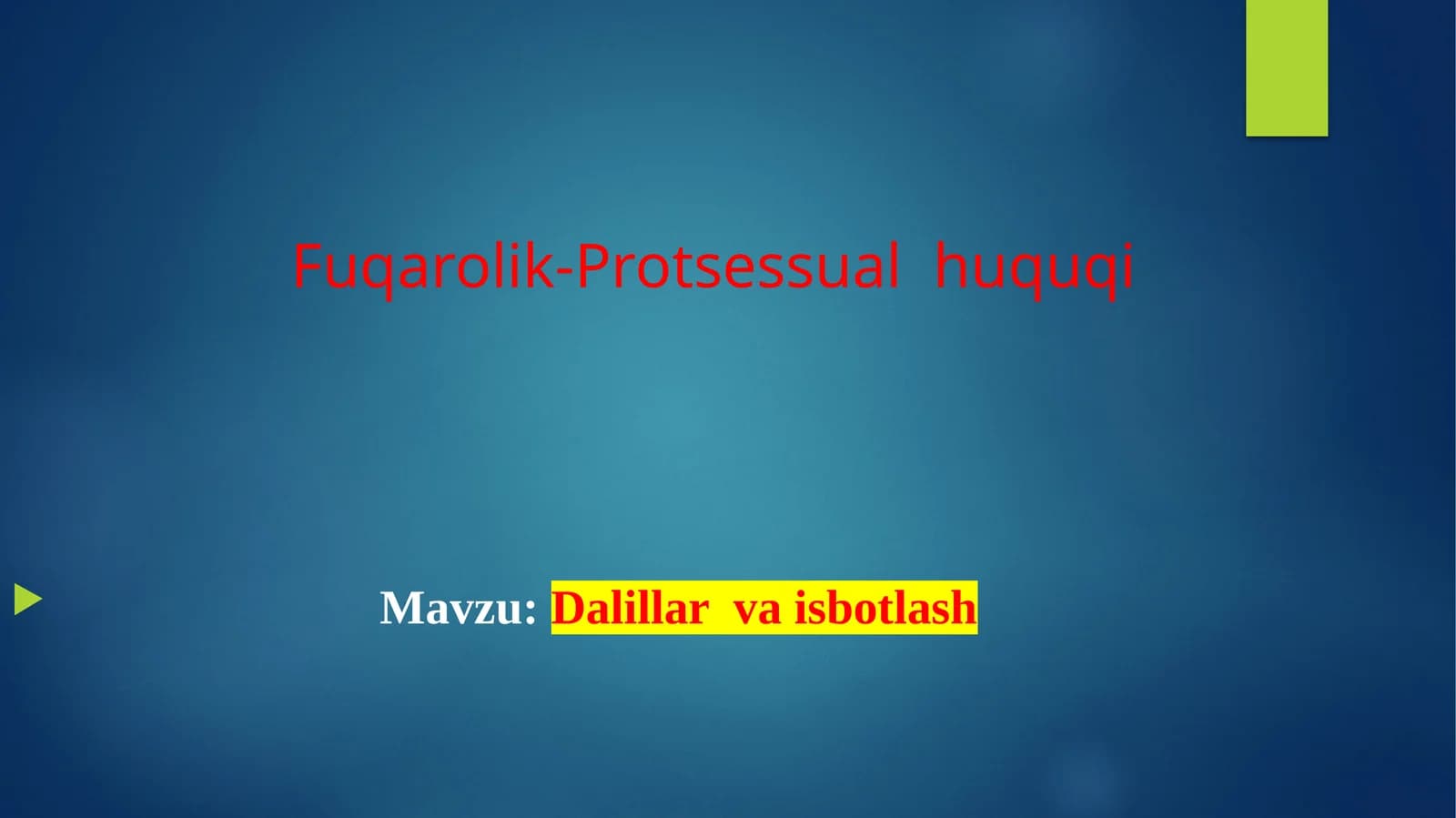 Fuqarolik-Protsessualhuquqi