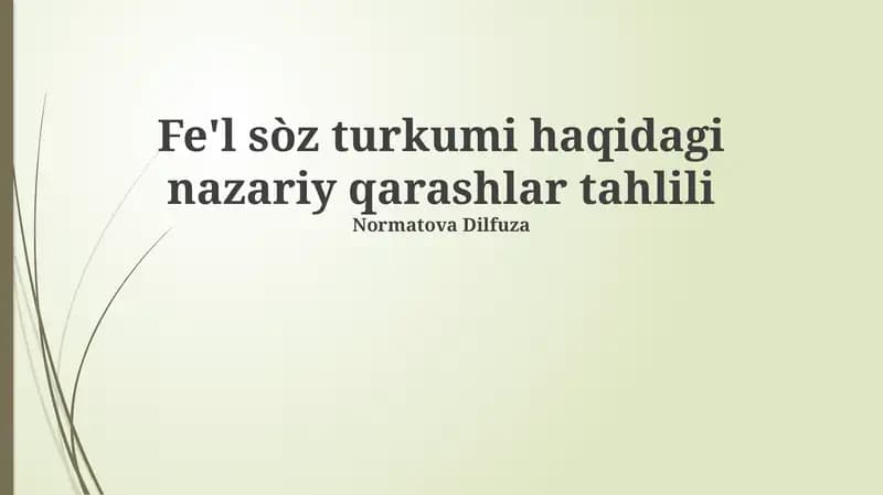 Turk tillarining tasnifi va genetik aloqalari