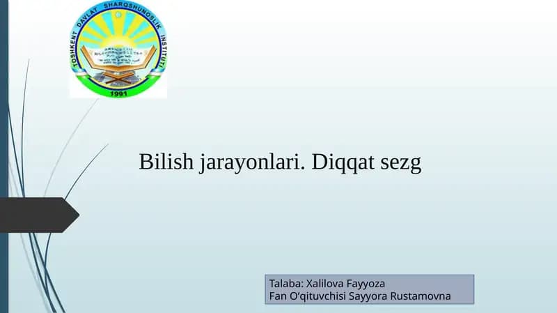 Bilishjarayonlari