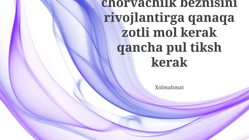 Zarur Moliyaviy Sarmoyalar
