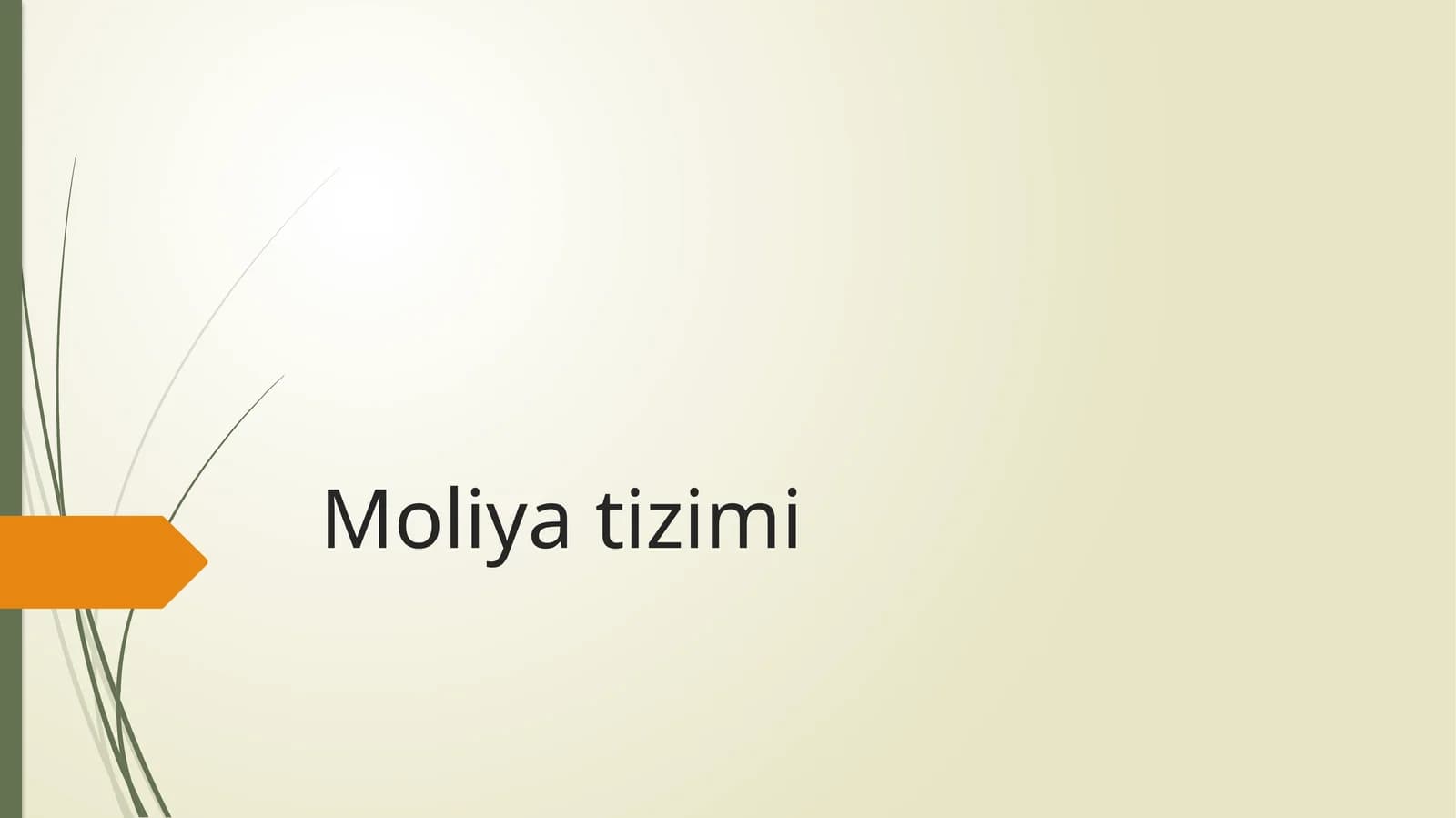 Moliya tizimi